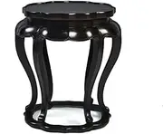 Display Stand Pedestal Wooden Vase Base Hand-Carved Round Display Stand Purple Sandlwood Begonia Pedestal for Bonsai Buddha Statues Bonsai Pedestal (Size : C)