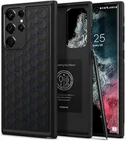 [Spigen] Cryo Armor Case Designed for Samsung Galaxy S22 Ultra (2022) Heat Absorbing Ventilated Cover - Black
