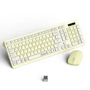 Wireless Keyboard and Mouse Combo Full-Sized Wireless Keyboard and Adjustable...