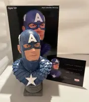 Captain America Diamond Select Toys Legends In 3-D 1/2 Scale Resin Bust Marvel