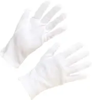 CHILDWEET Cotton Gloves Thickened Protective Gloves for Jewelry Handling Industrial Work Gardening Cleaning Comfortable Reusable Safety Hand Protectors