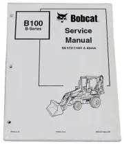 Bobcat B100 B Series Loader Backhoe Service Manual Shop Repair Book PN # 6902812