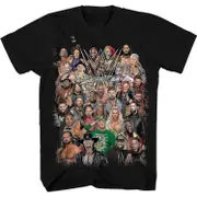 Group Shot Wrestling John Cena Big Show AJ Styles Daniel Bryan Adult Tee Graphic T-Shirt for Men Tshirt Heavy-duty craftsmanship Large