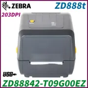 Zebra ZD888T Replace GK888T 203 dpi USB Transfer Thermal Barcode Printer Black