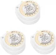 3sets Waist Measurement Tool Tape Measure Tape Lamp Timers Programmable Indoor Light Timers for Lamps Indoor Measuring Round Compass Stretch Ruler Adc White Plastic 2pcs*3