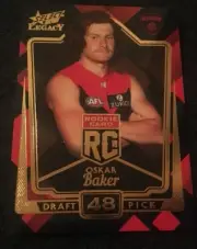 2018 AFL Select Legacy Rookie card OSKAR BAKER Melbourne RC48 197/250