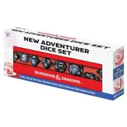 SDZ200201 Sirius Dice Dungeons & Dragons New Adventurer Set with Black Dice
