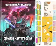 Index Tabs for Dungeons & Dragons 2024 Dungeon Master's Guide, Color-Coded Laminated D&D Core Rulebook Tabs, with Page Numbers and Alignment Guide & Bookmark (Book not Included)