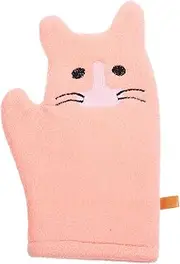 Yardwe 1Set Soft Bath Gloves for Comfortable Shower Supply Cartoon Design Gentle Scrubbing Mittens for Boys for Fun Bath