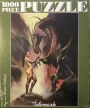 Tidemark 1000 Piece Puzzle Kiss My Hand Boris Vallejo Fantasy Dragon Jigsaw