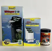 Tétra Whisper Internal Power Filter 2-10 Gal Tank, 5 Filters & Floating Pellets