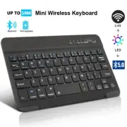 Bluetooth Wireless Keyboard Mini Keyboard For MacBook iPad 2.4G Rechargeable