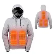 Heated Hoodies,usb Electric Heating Lightweight Hooded Sweatshirts Jacket grey kids 85