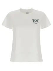 [Pinko] Pinko-Nambrone T Shirt Bianco-Donna L White