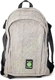 Original Hemp Backpack - Knapsack w/Smell Proof Pouch & Secret Pocket