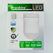 12x Overdrive EH80 25W LED Jelly Jar Fixture 5000K Wet Location Light Fixture