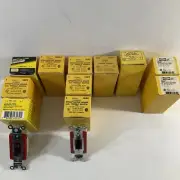 Lot (13) Hubbell Switches. Spec. Grade 12-20 Amp, 1-15 Amp. SP, 3/WAY,4/WAY