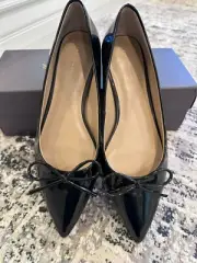 NWB Ann Taylor Patent Pointy Toe Ballet Flat Missy Women's Shoes Size 9