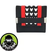 Mickey Mouse - Mickey Ears Red Stripe 4” TriFold Wallet "New"