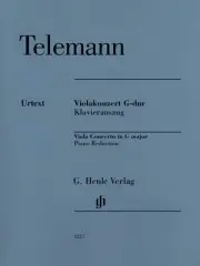 Telemann Viola Concerto in G Major Piano Classical Sheet Music Henle Urtext Book
