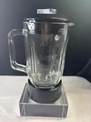 Replacement Glass Blender Jar With Lid & Base For Oster Blenders 6-Cup Capacity