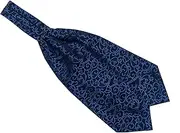 [Secdtie] Men's Polka Dot Plaid Silk Cravat Ties Jacquard Woven Casual Ascot