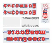 Mongoose - 1985-86 Minigoose Decal set - Old school bmx