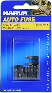 Narva 2 amp Mini Blade Fuse, Grey (Pack of 5)
