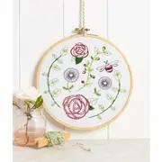 Hawthorn Handmade Rose Garden Embroidery Kit