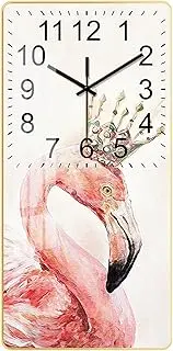 Rectangle Hanging Clock Withcrystal Porcelain Painting Wall Clock Creative Modern Minimalist Muteclocks