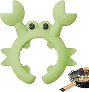 Crab Spoon Holder - Non-Slip Crab Cooking Spoon Holder, Utensil Rest, Anti-Overflow Stove Top Spatula Holder, Pot Clip Spoon Rest for Counter Tableware