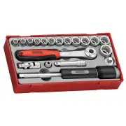 Teng TT381912 - Socket Set 3/8" Drive 16 Piece 12-Point