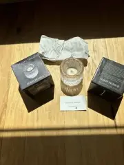 Simon Pearce Silver Lake Tea Light. Shimmering Signed Simon Pearce New in Box