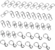 SHINEOFI DIY Jewelry Making 40pcs s Hook Clasp Alloy Jewelry Connector Set Random Style