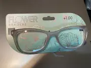 Flower Readers Reading Glasses +1.00 new in factory packaging