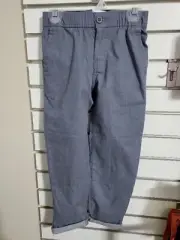 Boys Chino Pants Small 6 7 Slim Taper Blue