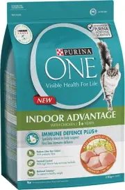PURINA ONE Indoor Chicken Adult Dry Cat Food, 2.8kg