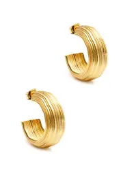 Louis Abel Abluvio 18kt Gold Vermeil Hoop Earrings ONE SIZE