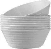 DUOLUV Cereal Bowl, Set of 8 Soup Bowls 36 Ounces Unbreakable Wheat Straw