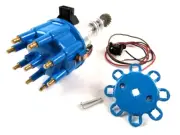 Ford 351C Ready to Run Electronic Billet Distributor Blue D33184BU