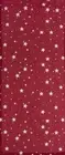 1 Fabric Printed Table Runner (13"x51") PATRIOTIC, USA WHITE STARS ON RED, HL