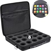 BEANPRECOY Pool Ball Bag American Eight Ball Storage Bag Travel Ball Holder Ball Storage Bag Billiard Ball Case Canvas Foam Can Hold 17 American Balls with Plastic Handle & Retractable Strap Billiard