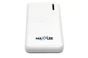 Maxxlee 10000mAh Power Bank Dual USB Output White