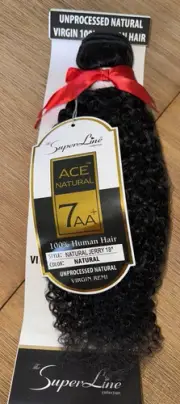 SuperLine Ace Natural Jerry 7AA+ HH 18”Color Natural Sew In.