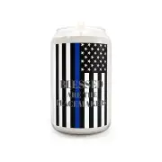 Thin Blue Line Police Freedom Scented Candle, 13.75oz