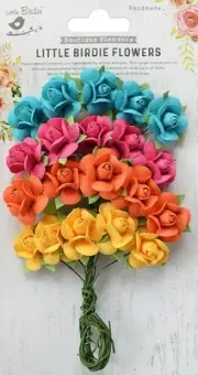 3 Pack Little Birdie Catalina Paper Bouquet 20/Pkg-Vivid Palette CATALINA-79315