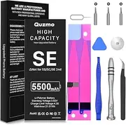 Battery for iPhone SE 2016, Upgraded 5500mAh High Capacity Replacement Battery for iPhone SE First Generation with Tool Kit