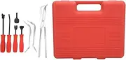 Drum Brake Puller Tool Kit Universal 45 Steel Oxidation Chromate Coating with Storage Box for Vehicle Maintenance