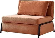 Sleeper Chair Foldable Sofa Bed, Convertible Sofa Bed, Multi-Functional Corduroy Sleeper Couch Pull-Out Bed, Loveseat Chaise Lounge with Adjustable Backrest Convertible