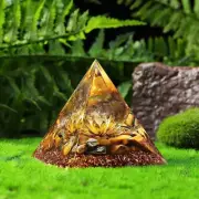 Citrine Crystal Sphere Orgonite Pyramid Tiger Eye Natural Stone Orgone Pyramid